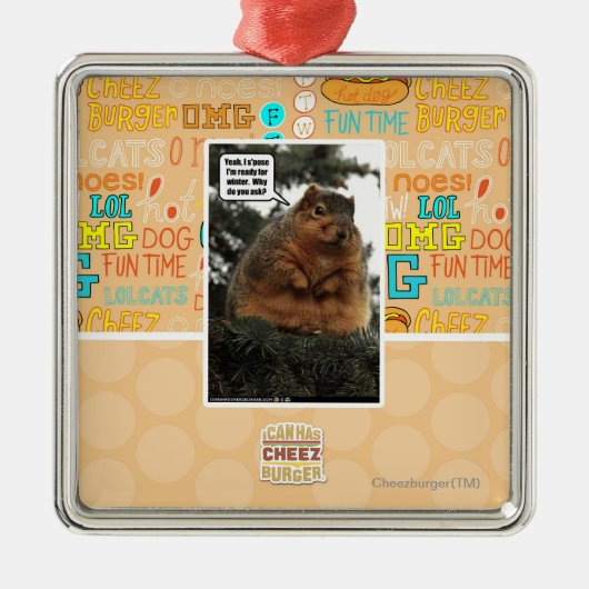 Ornement Métallique Préparez pour l'hiver (Devant)