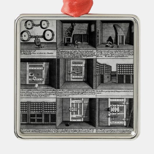 Ornement Métallique Prison de Newgate de forme de l'évasion du berger (Devant)