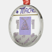 Ornement Métallique Professeur, vous m'apprenez à espérer pour le meil (Gauche)
