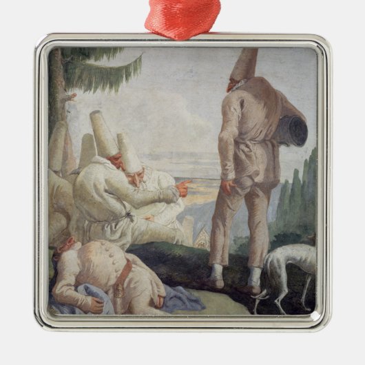 Ornement Métallique Pulcinella en vacances (Devant)