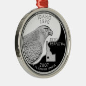 Ornement Métallique Quartier d'État de Faux Idaho (Droite)