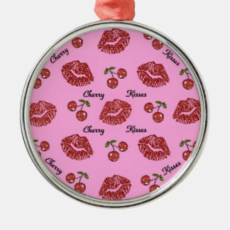 Ornement Métallique RAB Rockabilly Baisers de Cerise sur Rose