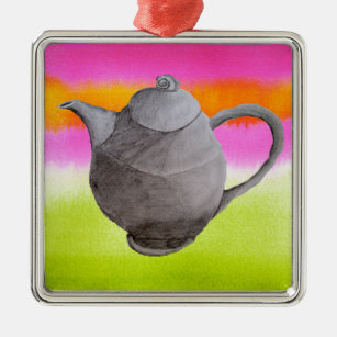 Ornement Métallique Rainbow Teapot partie thé