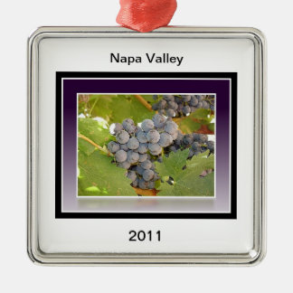 Ornement Métallique Raisins de Napa