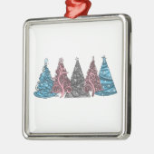 Ornement Métallique Rangée de cinq drapeaux de Fierté Transgenre Arbre (Gauche)