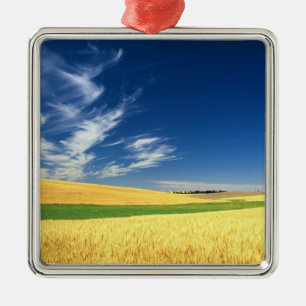 Ornement Métallique Récolte de blé sur le Palouse dans l'est