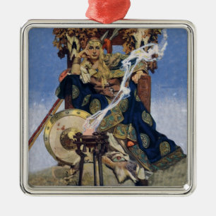 Ornement Métallique Reine Maeve Princesse Guerrière Art Fantastique