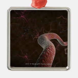 Ornement Métallique Rendu de Digitals des neurones