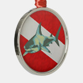 Ornement Métallique requin-drapeau (Droite)