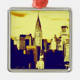 Ornement Métallique Retro Pop Art Comic New York City
