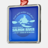 Ornement Métallique Rivière saumon (Bleu) (Gauche)