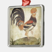 Ornement Métallique Rooster (Gauche)