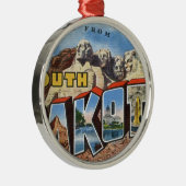 Ornement Métallique Salutations Du Dakota Du Sud (Droite)