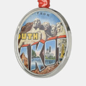 Ornement Métallique Salutations Du Dakota Du Sud (Gauche)