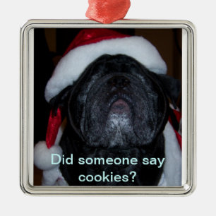 Ornement Métallique SantaPug