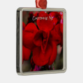 Ornement Métallique Scarlet Begonias (Droite)