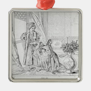 Ornement Métallique Scène de la jeune mariée d'Abydos par seigneur