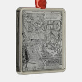 Ornement Métallique Scène d'opérations bancaires (Droite)