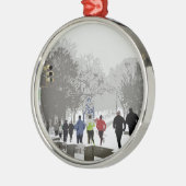 Ornement Métallique Se précipiter pour les vacances (Gauche)