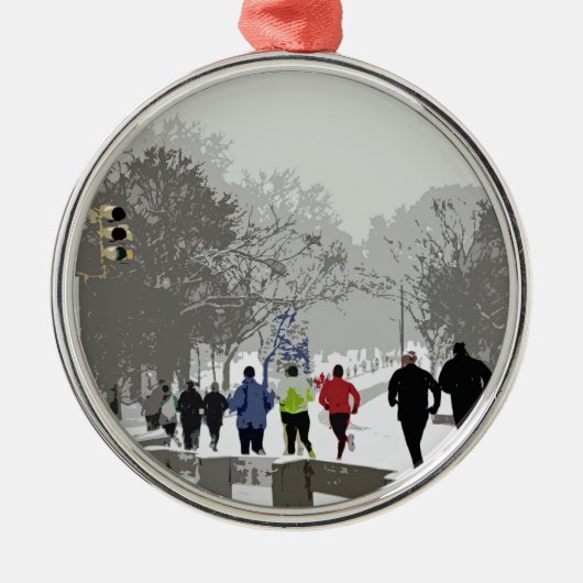 Ornement Métallique Se précipiter pour les vacances (Devant)