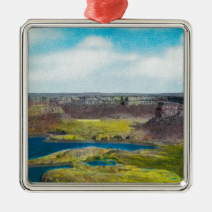 Ornement Métallique Séchez le parc d'état d'automnes, barrage grand de