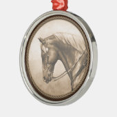 Ornement Métallique Sepia Brown (Gauche)