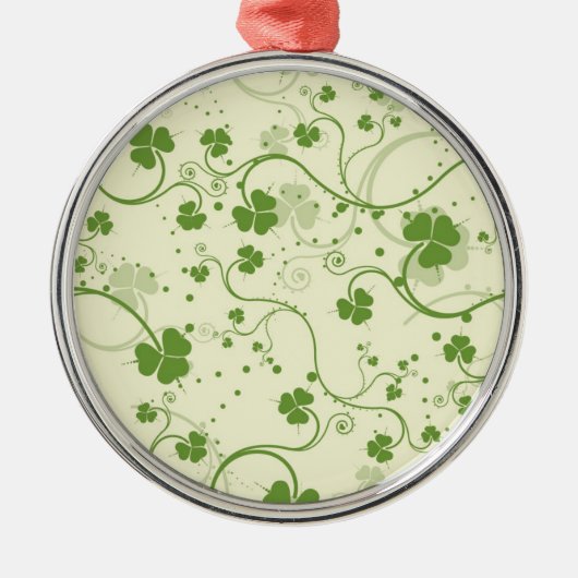 ORNEMENT MÉTALLIQUE SHAMROCK IRLANDAIS SYMBOLE ORNAMENT DE NOËL (Devant)