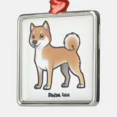 Ornement Métallique shiba inu (Gauche)