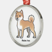 Ornement Métallique shiba inu (Gauche)