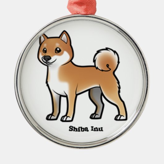 Ornement Métallique shiba inu (Devant)