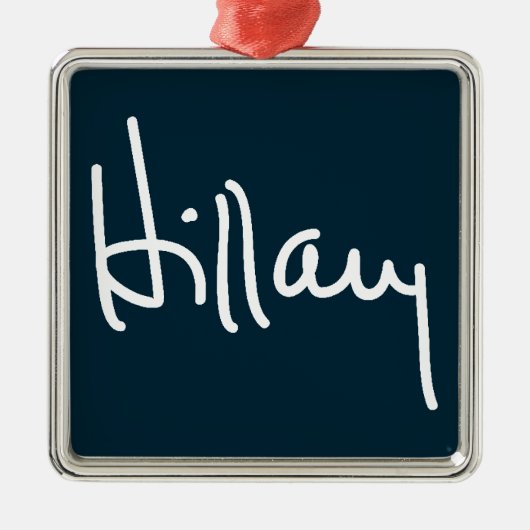 Ornement Métallique Signature de Hillary (Devant)