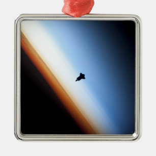 Ornement Métallique Silhouette d'effort de navette spatiale