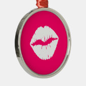 Ornement Métallique Smooch rose et blanc (Droite)