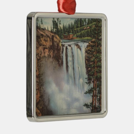 Ornement Métallique Snoqualmie tombe, WA - vue des automnes en haut (Droite)