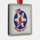 Ornement Métallique Snowboard Alta (Droite)