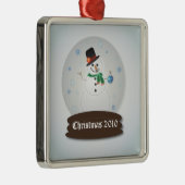 Ornement Métallique Snowglobe (Droite)