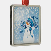 Ornement Métallique Snowman (Droite)