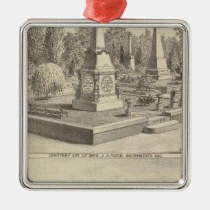 Ornement Métallique Sort Sacto, région boisée de cimetière de