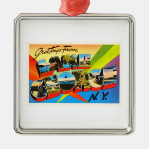 Ornement Métallique Souvenir de Vintage voyage de George New York NY