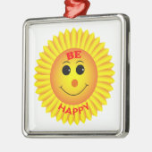 Ornement Métallique Soyez heureux (Gauche)