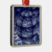 Ornement Métallique Sphère 3D de nuage abstrait (Droite)