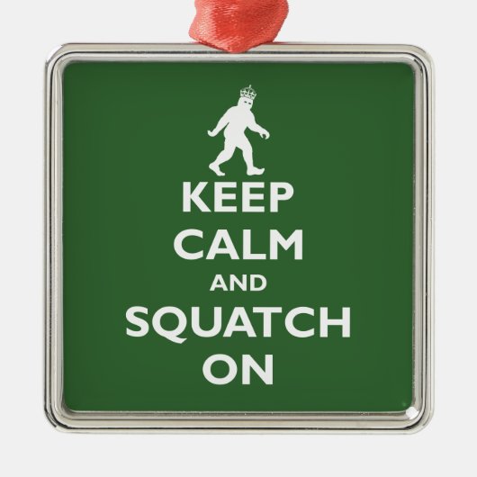 Ornement Métallique Squatch dessus (Devant)