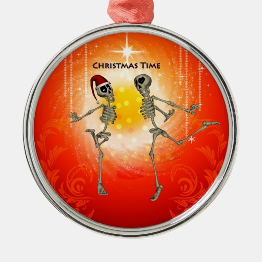 Ornement Métallique Squelettes amusants (Devant)