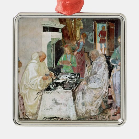 Ornement Métallique St Benoît recevant l'hospitalité (Devant)