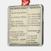 Ornement Métallique St Petersbourg, page d'index de page 3 de titre de (Gauche)