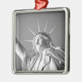 Ornement Métallique Statue blanche noire de la Liberté (Gauche)