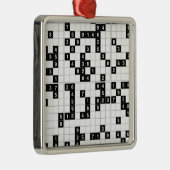 Ornement Métallique sudoku noir blanc (Droite)