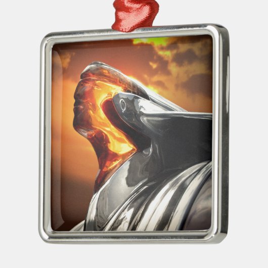 Ornement Métallique Sunset Chef Pontiac Chieftain Classic Car (Gauche)