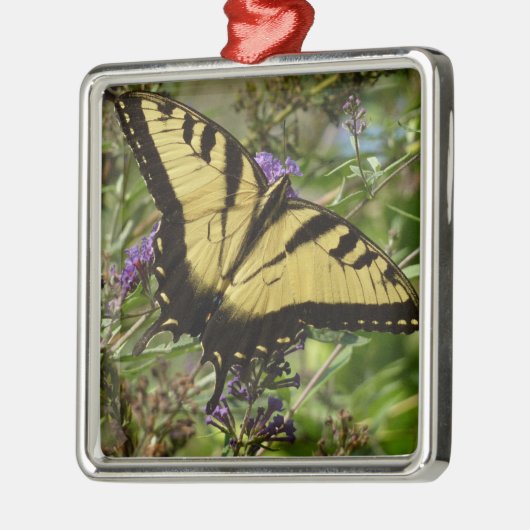 Ornement Métallique Swallowtail sur Butfly Bush (Gauche)