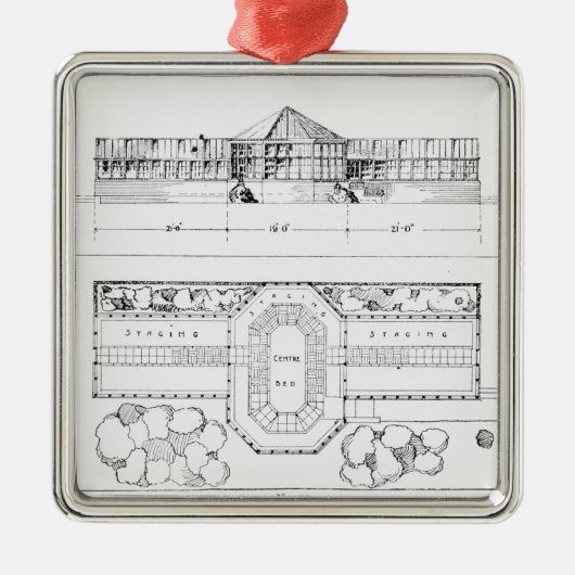 Ornement Métallique Système de chauffage pour une serre chaude, un (Devant)